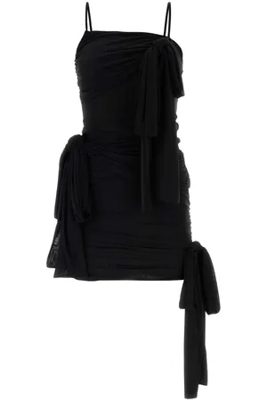 BLUMARINE Black Stretch Nylon Mini Dress