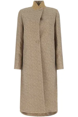 Fendi Embroidered Wool Blend Coat