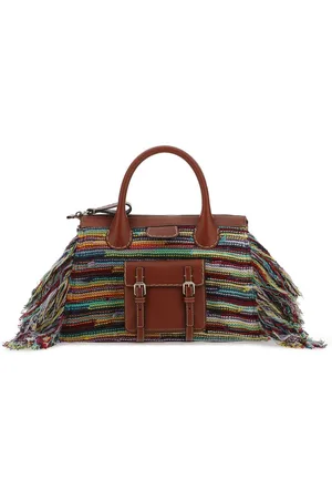 Chloé Multicolor Leather And Cashmere Medium Edith Handbag