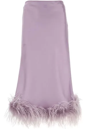 Miu Miu Lilac Satin Skirt