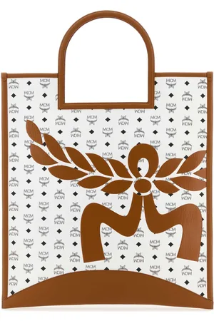 MCM Printed Canvas Xl Aren Shopping Bag