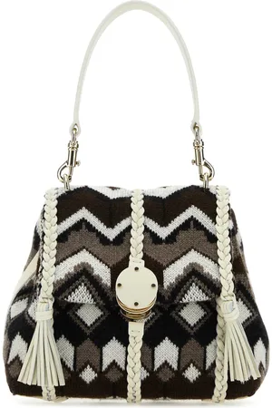 Chloé Embroidered Wool Small Penelope Handbag