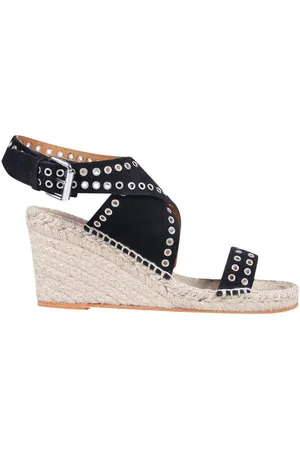 Isabel Marant Open Toe Platform Wedge Sandals