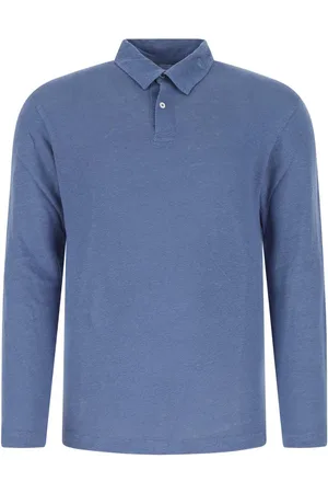 HARTFORD Light-blue Linen Polo Shirt