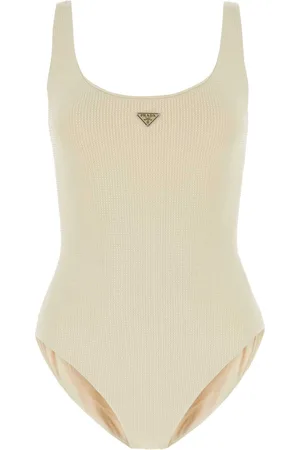 Prada Embellished Stretch Nylon Swimsuit