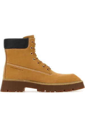 Alexander Wang Camel Suede Throttle Ankle Boots
