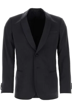 Giorgio Armani Blue Silk Blend Blazer