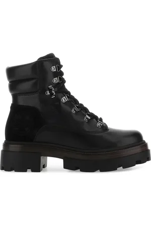 Tory Burch Black Leather Miller Ankle Boots