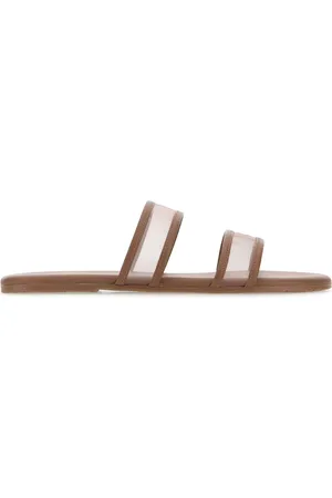 Tkees Brown Leather Viv Slippers