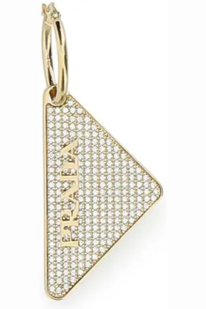 Prada Gold 925 Silver Symbole Single Left Earring