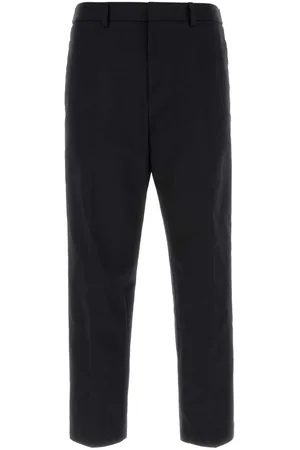 Jil Sander Navy Blue Cotton Pant