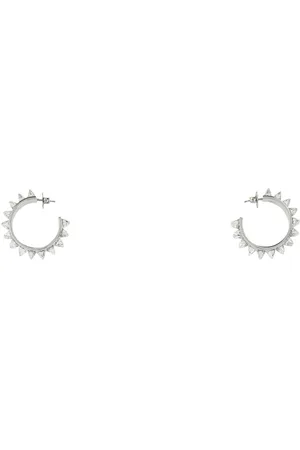 Amina Muaddi Embellished Metal Big Karma Earrings
