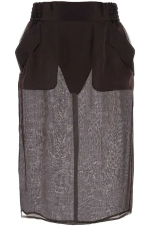 Saint Laurent Silk Skirt