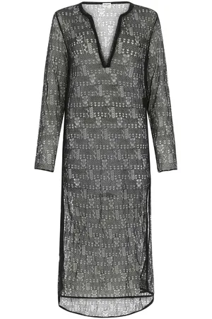 Saint Laurent Black Lace Dress