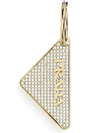 Prada Gold 925 Silver Symbole Single Right Earring