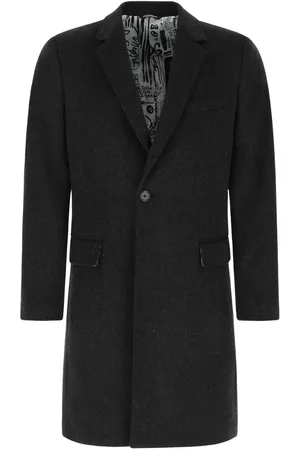 Dolce & Gabbana Slate Wool Blend Coat