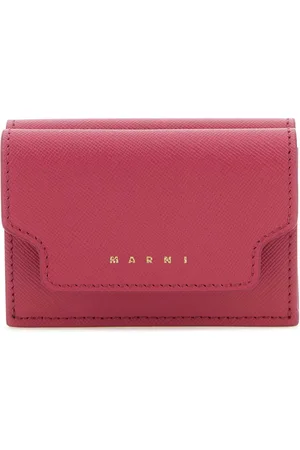Marni Tyrian Purple Leather Wallet