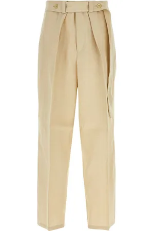 Jil Sander Beige Viscose Blend Wide-leg Pant
