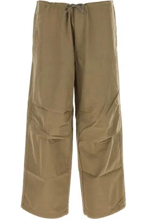 Ten Cate Military Green Cotton Blend Wide-leg Pant