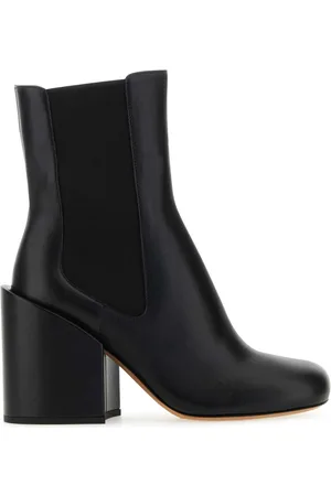 Sportmax Black Leather Etra Ankle Boots