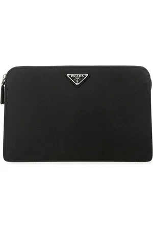 Prada Black Leather Clutch