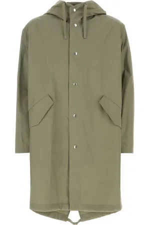 Jil Sander Sage Green Cotton Parka