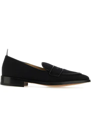 Thom Browne Midnight Blue Fabric Loafers