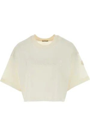 Moncler Ivory Cotton Oversize T-shirt