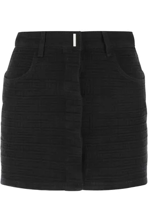 Givenchy Black Denim Mini Skirt