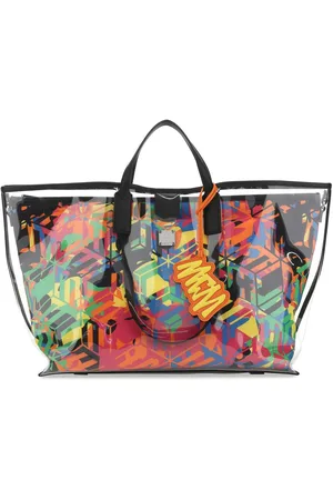 MCM Multicolor Nylon And Pvc Shopping Bag
