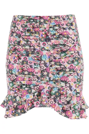 Isabel Marant Milendi Mini Skirt In Stretch Silk