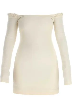 Khaite Ivory Wool Octavia Mini Dress
