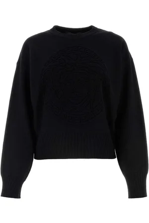 VERSACE Wool Blend Oversize Sweater