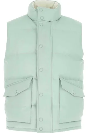 Alexander McQueen Sea Green Polyester Sleeveless Padded Jacket