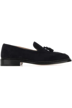 TRICKERS Blue Suede Elton Loafers