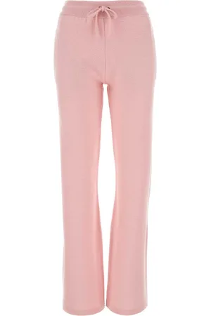 VERSACE Pink Wool Blend Flared Leg Pant