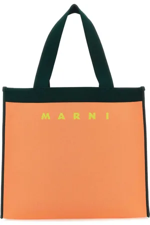 Marni Two-tone Jacquard Shopping Bag