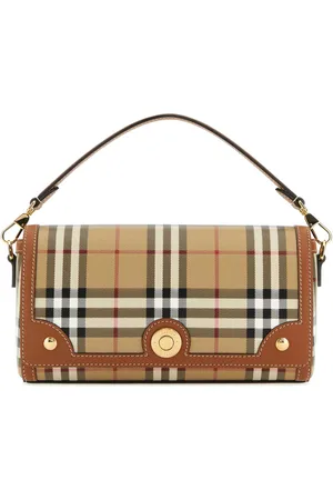 Burberry Printed Canvas Note Handbag