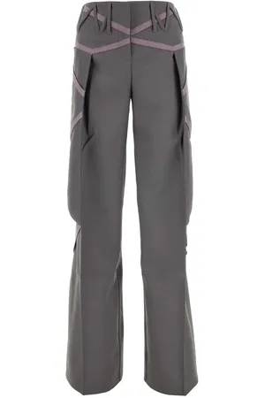 Kiko Kostadinov Grey Polyester Pant