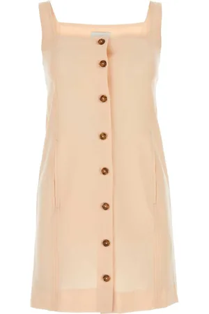 Loulou Studio Skin Pink Wool Icon Straight-cut Dress