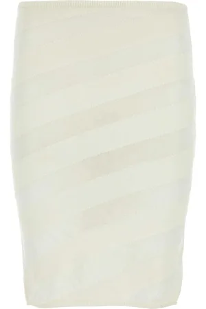 Gimaguas Ivory Viscose Blend Skirt
