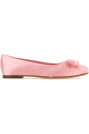 Salvatore Ferragamo Satin Varina Ballerinas