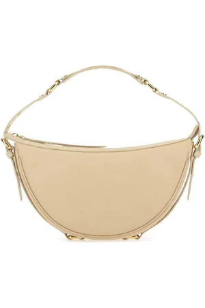 By Far Cream Leather Gib Shoulder Bag