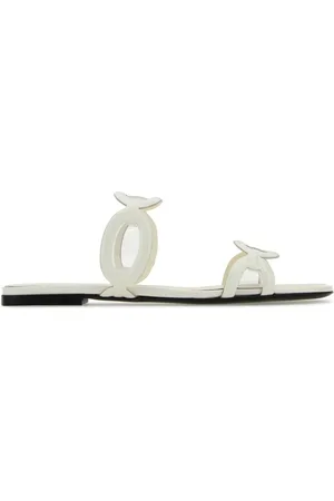 VALENTINO GARAVANI Ivory Pvc Chain 1967 Slippers