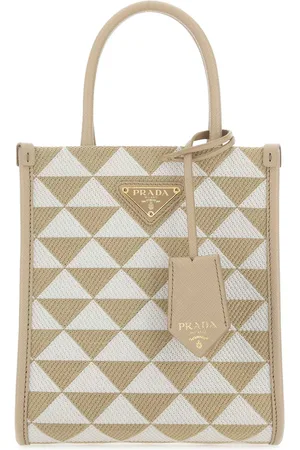 Prada Embroidered Fabric Micro Symbole Handbag