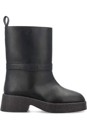 Stella McCartney Logo Lettering Pull-on Ankle Boots