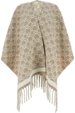 Salvatore Ferragamo Embroidered Wool Cape