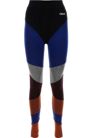Chloé Multicolor Stretch Wool Blend Leggings