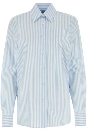 Prada Embroidered Poplin Shirt