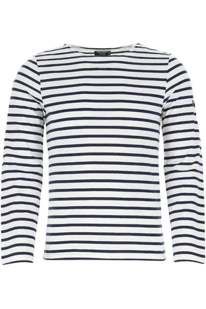 SAINT JAMES Embroidered Cotton Minquiers Modern T-shirt